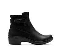 Clarks Women's Angie Serena Ankle Boot, Black Leather, 4.5 UK