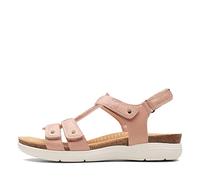 Clarks Women's April Cove Flat Sandal, Blush Leather, 5.5 UK