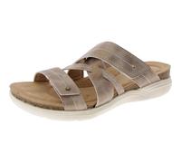 Clarks Women's April Willow Slide Sandal, Bronze Metallic Textile, 9.5