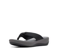 Clarks Women's Arla Glison Flip-Flop, Black Fabric, 8 UK
