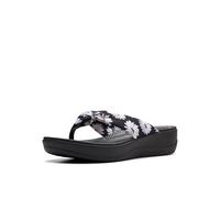 Clarks Women's Arla Glison Flip-Flop, Black Multi Textile, 5