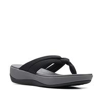 Clarks Women's Arla Kaylie Flip-Flop, Black Textile, 3 UK