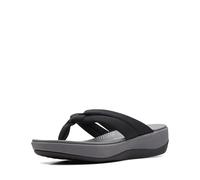 Clarks Women's Arla Kaylie Flip-Flop, Black Textile, 4.5 UK