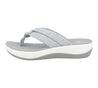 Clarks Women's Arla Kaylie Flip Flop, Grey Textile, 5.5 UK