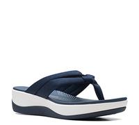 Clarks Women's Arla Kaylie Flip-Flop, Navy Blue Fabric, 9.5 UK