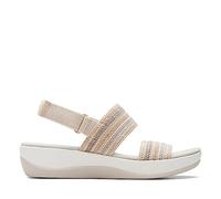 Clarks Women's Arla Stroll Flat Sandal, Beige Combi, 4.5 UK