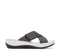 Clarks Women's Arla Wave Slide Sandal, Black (Black Combo), 6.5 UK