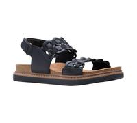 Clarks Women's Arwell Glide Sandal, Black Combi Leather, 5.5 UK Wide