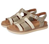 Clarks Women's Arwell Sun Sandal, Stone Combi Leather, 4.5 UK