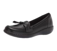 clarks womens Ashland Bubble Slip On Loafer Black 85 X-Wide US