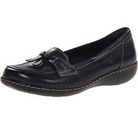 Clarks Women's Ashland Bubble Slip-On Loafer, Navy, 7.5 UK