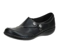 clarks Womens Ashland Lane Q Slip-On Loafer Black 1 X-Wide