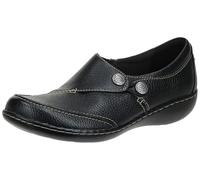 Clarks Women's Ashland Lane Q Slip-On Loafer, Black, 10 UK