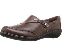 Clarks Women's Ashland Lane Q Slip-On Loafer, Redwood, 6.5 UK