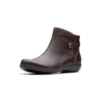 Clarks Women's Ashland Mabel Ankle Boot, Dark Brown Tumbled, 5 UK