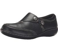 Clarks Women's ashland Slip On Loafer, Black, 4 UK X-Wide