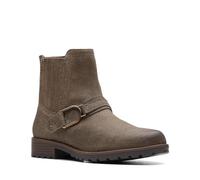 Clarks - Womens Aspra Buckle Boot, Color Dark Olive, Size: 5.5 UK