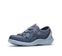 Clarks Women's Athleisure Loafer Flat, Blue Grey Textile, 7.5