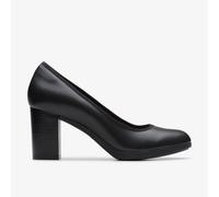 Clarks Womens Bayla Carly Black Leather Shoes - Size UK 4