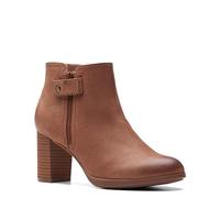 Clarks Women's Bayla Glow Fashion Boot, Light Brown Nubuck, 6 UK