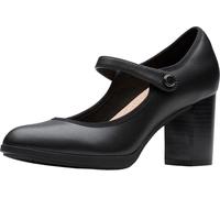 Clarks Women's Bayla Lily, Black Leather, 6.5 Wide