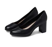 Clarks - Womens Bayla Skip Shoes, Color Black Leather, Size: 5 UK