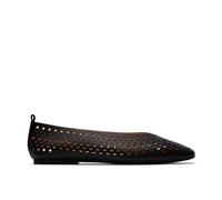 Clarks Women's Befana Perf Black Leather Slip Ons, Ballet Pumps | Size: 4-Standard Fit Clarks Black 4-Standard Fit