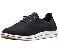 Clarks Women's Breeze Ave Sneaker, Black Canvas, 7 UK