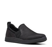 Clarks Women's Breeze Bali Loafer Flat, Black Synthetic, 8.5 UK