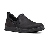 Clarks Women's Breeze Bali Loafer Flat, Black Synthetic, 8.5 UK