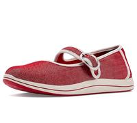 Clarks Womens Breeze Janey, Red Textile, 9