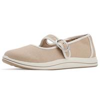 Clarks Womens Breeze Janey, Sand Textile, 10 Wide