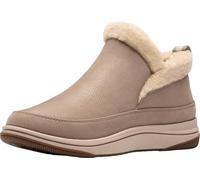 Clarks Women's Breeze Park Cloudsteppers Boots, Light Taupe Textile, 9.5 Wide