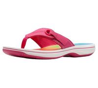 Clarks Women's Breeze Reyna Cloudsteppers Flip-Flop, Bright Pink Ombre Synthetic, 6.5 UK