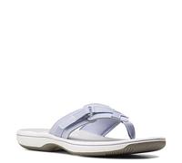 Clarks Women's Breeze SEA Flip-Flop, Blue Gray, 6.5 UK