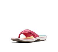 Clarks Women's Breeze SEA Flip-Flop Bright Pink Ombre 6