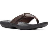 Clarks Women's Breeze Sea Flip-Flop Dark Brown Limited Edition Black 7 M US