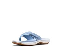 Clarks Women's Breeze Sea Flip-Flop, Denim Blue, 12