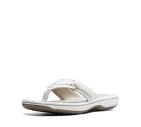 Clarks Women's Breeze Sea Flip Flop, New White Synthetic, 3.5 UK