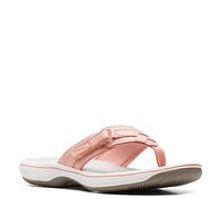 Clarks Women's Breeze Sea Flip-Flop, Peach Synthetic, 8 UK