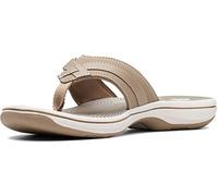 Clarks Women's Breeze Sea Flip-Flop, Taupe Synthetic, 4.5 UK