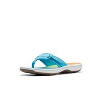 Clarks Women's Breeze Sea Flip-Flop, Turquoise Ombre, 9.5 UK