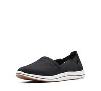 Clarks Womens Breeze Step II Loafer, Black Textile, 8