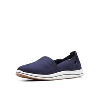 Clarks Womens Breeze Step II Loafer, Dark Navy Textile, 6