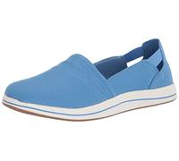 Clarks Women's Breeze Step Loafer, Blue Canvas, 5 UK