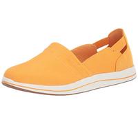 Clarks Women's Breeze Step Loafer, Yellow Canvas, 6 UK