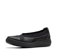 Clarks Women's BreezeSky Air CloudSteppers Loafer, Black Textile 1, 9 Wide