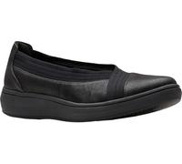 Clarks Women's BreezeSky Air CloudSteppers Loafer, Black Textile 1, 9.5 Wide