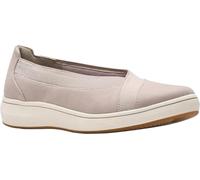 Clarks Women's BreezeSky Air CloudSteppers Loafer, Light Grey Textile, 4.5 UK