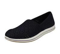 Clarks Women's Brinkley Emily Loafer Flat, Navy, 3 UK